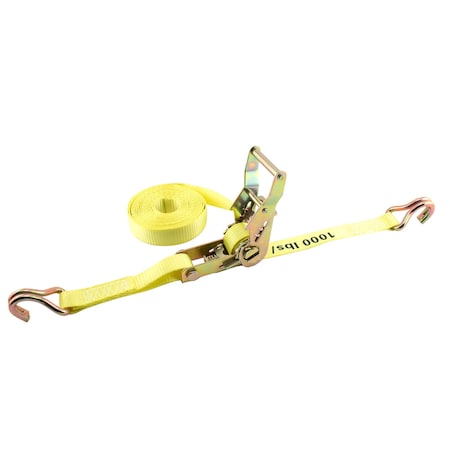 Erickson 1"X25Ft 3000 lb Ratchet Strap Bulk Yellow 51326